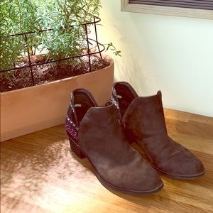 Indigo Rd woven pattern booties